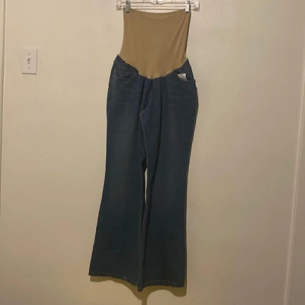 Indigo Blue Maternity Bootcut 5 pocket jeans, size XLarge